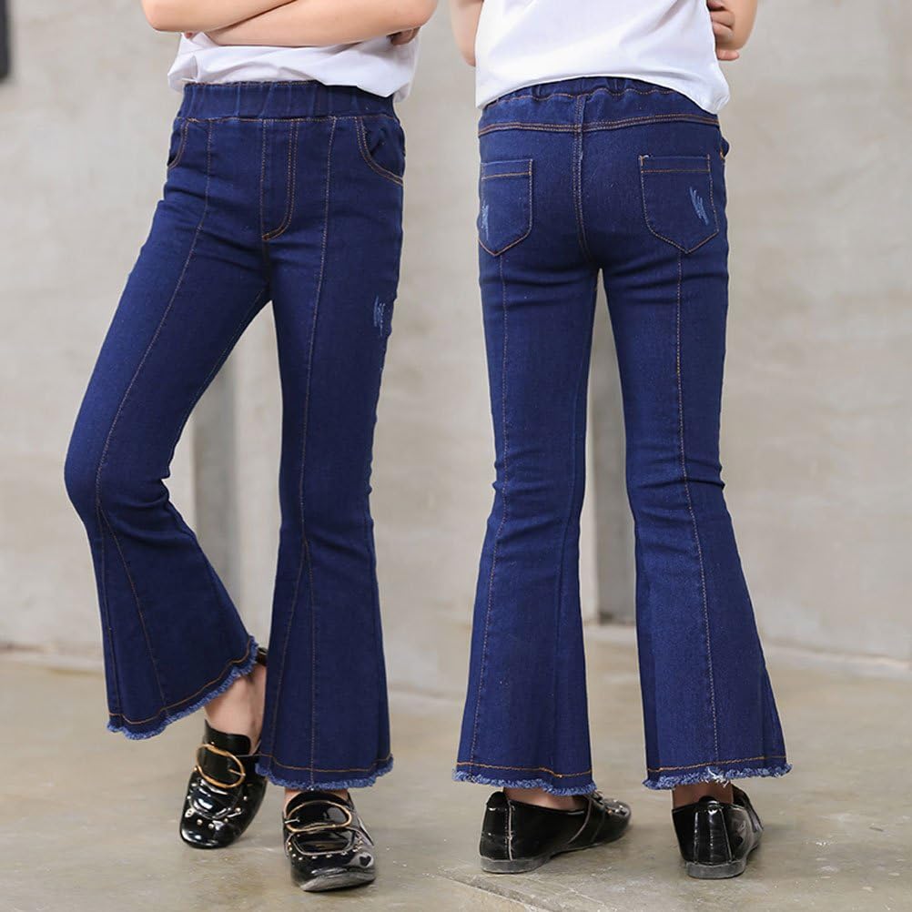 raw hem bell bottom jeans