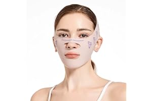 GUSHIJIEJU V Line Face Lifting Strap, Chin Strap for Sleeping, Double Chin Reducer for Women, Jaw Line Sculptor Eliminator, jowls Lift Jaw Tightening Exerciser, Face Lift Shaper Mask Tape