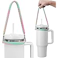 Dazhuocs Water Bottle Handle, Silicone Water Bottle Sling, Carrier, Holder with Strap, Fits Most 8-40oz Bottles Stanley Cup Accessories