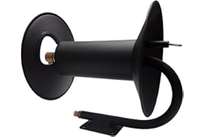 ULTIMATE WASHER Skid or Wall Mount Super Heavy Duty Pressure Washer Hose Reel, 3/8In x 100FT Capacity, Air and Water, 4000 PSI