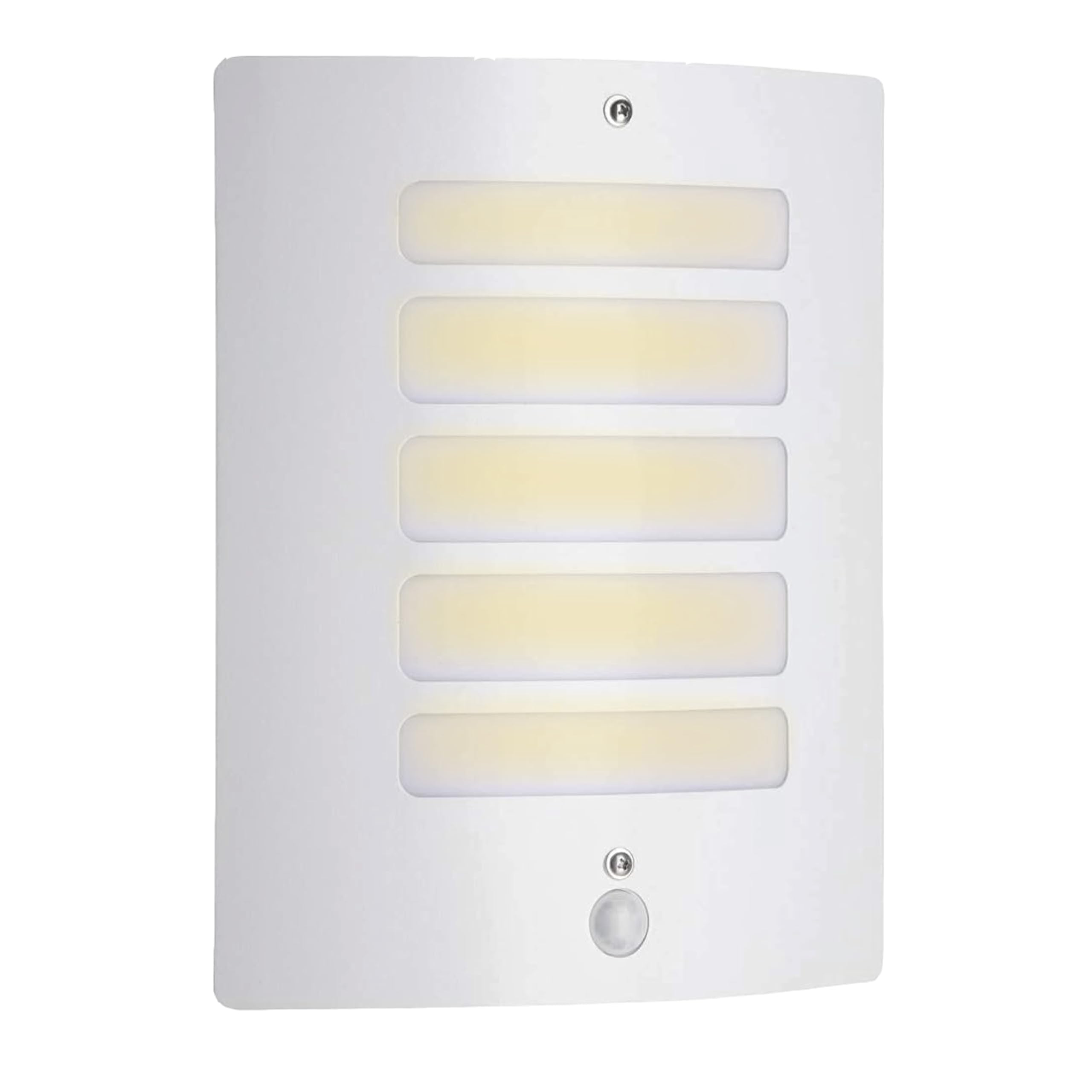 BRILLIANT lamp Todd Outdoor Wall Light Motion Detector White | 1x A60, E27, 60W, Suitable for Standard Lamps (not Included) | Scale A ++ to E | IP Protection Class: 44 - Splash-Proof