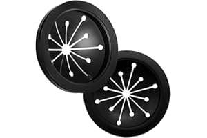 DUEECASEBIT Garbage Disposal Splash Guard, 3-1/8 Inch Garbage Disposal Splash Guard, Quiet Collar Sink Baffle Drain Plug, Replacement for InSinkErator Evolution Series Disposals (2 PCS)