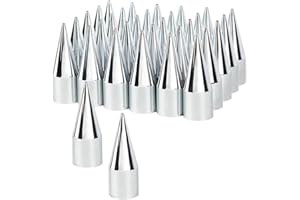 UNITED PACIFIC 10351CB Wheel Lug Nut Cover Set, Hub Cap, Chrome, Spike