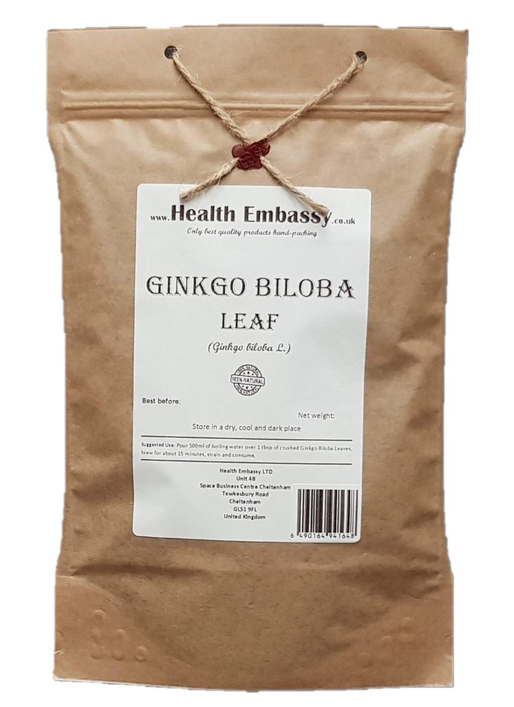 Health Embassy Ginkgo Biloba Leaf (Ginkgo biloba L) (50g)