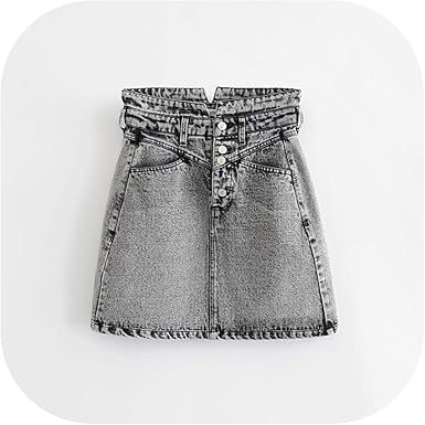 torn denim skirt