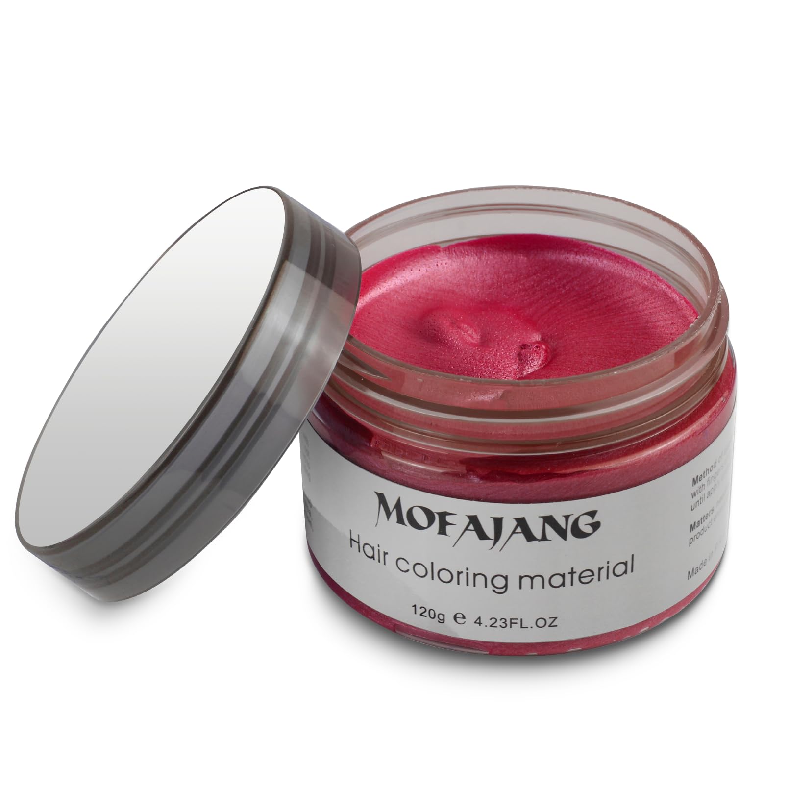 Red Temporary Hair Color Wax - SOVONCARE Washable Hair Dye for Men & Women, All-Day Hold Disposable Hair Styling Clays for Party, Cosplay & Daily 4.23 oz