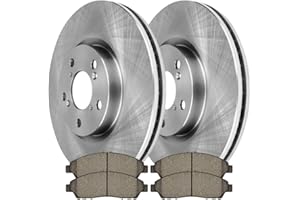 AUTO SHACK AutoShack RSCD41470-41470-1280-2-4 Front Brake Kit Rotors and Ceramic Pads Pair of 2 Driver and Passenger Side Replacement for 2009-2015 Honda Pilot 2007-2013 Acura MDX 2010-2013 ZDX 2017 2018 RLX AWD