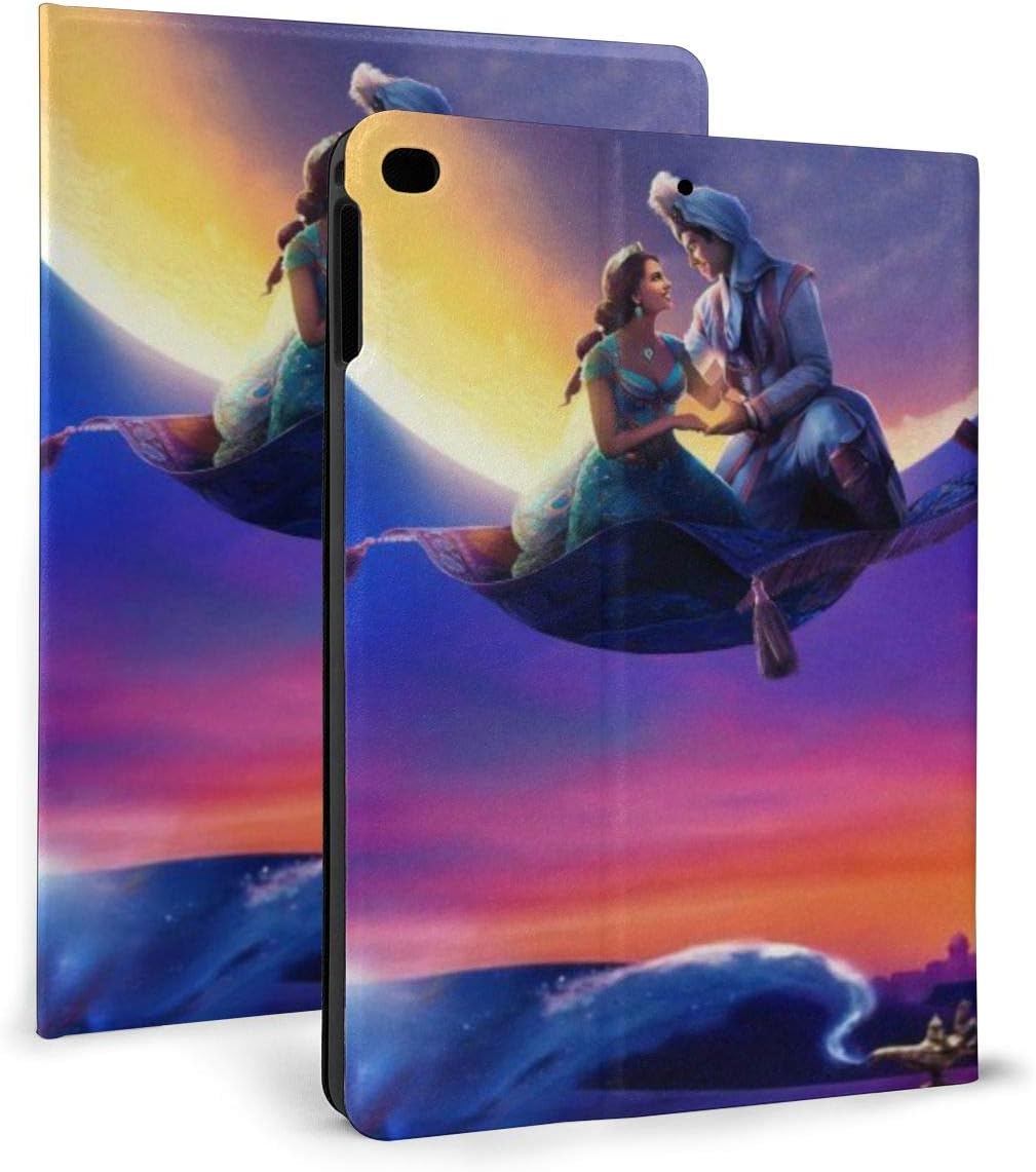Aladdin PAD PU Leather Stand Flip Cover Protects Cute Pattern Protection Intelligent Automatic Sleep/Wake Case For Mini 4/5 (7.9In), Air 1/2 (9.7In)