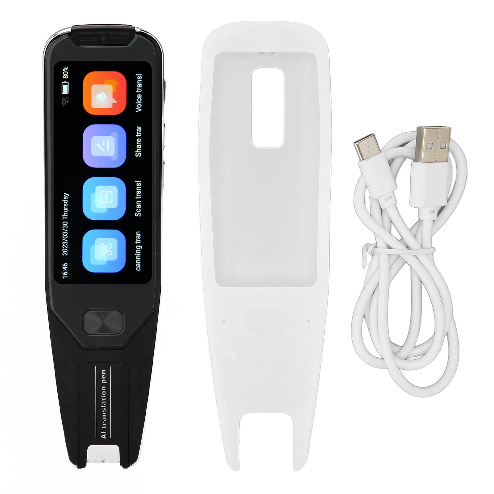 Smart Translation Pen - 3.5 Inch HD, 134 Languages Translator for Voice Text and Photo, Real Time Translation for Travel Business Learn, Support Offline Data, 8MP