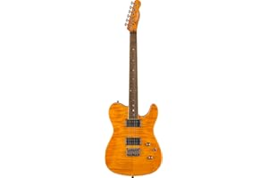 Fender Custom Telecaster FMT HH Electric Guitar, Features Seymour Duncan '59/Pearly Gates Humbuckers with Coil Tap, with 2-Year Warranty, Amber