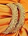 MUCH-MORE Peacock Traditional Open able Bangle with Crafting Work for Women (PB-276, 2.8)