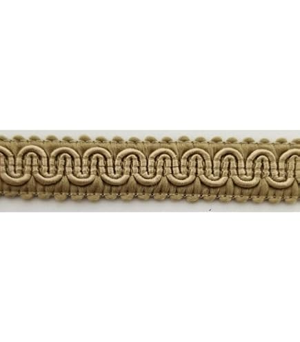 1/2 Inch Chinese French Braid Gimp Trimming - 8 Continuous Yards - BBTRIMSANDRIBBON
