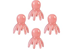 ZUNOXAZ 4pcs Portable Head Massager Comb Lightweight Scalp Scratcher Brush for Hair Relaxation