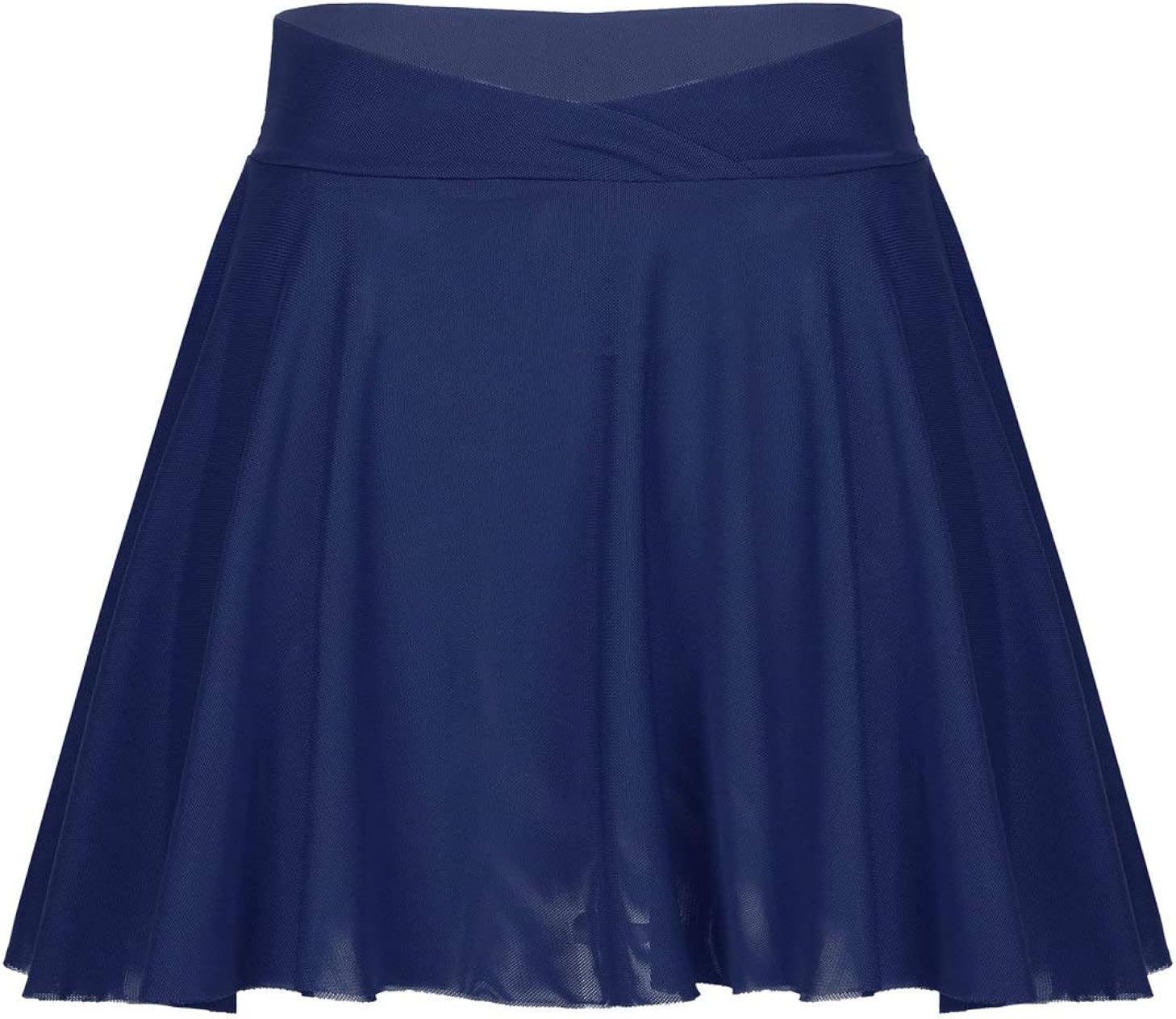 YOOJOO Women Ballet Dance Mesh Skirt Pull On Solid Color