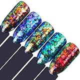BORN PRETTY 0.2g Chameleon Cloud Paillette Powder Irregular Nail Art Glitter Sequins flakiess