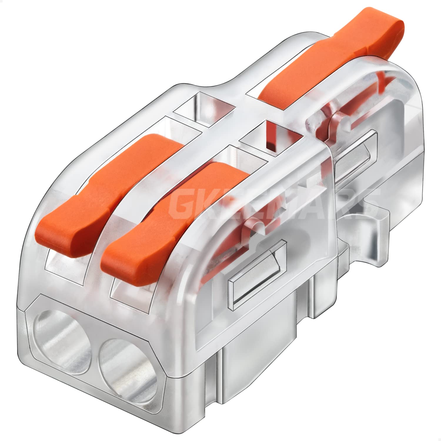 Photo 1 of GKEEMARS 50Pcs Mini Electrical Wire Connectors, DIY Splicing into 4/6/8/9/10 Way Butt Terminal Block Connectors (1 in 2 Out - PC)