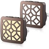 Dimmable Night Light Plug in, DORESshop 0.5W Vintage LED Dusk to Dawn Sensor Night Light, 2 Color Temperature Switch, Adjusta