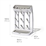 OXO Tot Space Saving Drying Rack – Upright, 9 Hooks, Removable Tray view 8