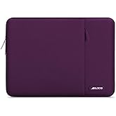 MOSISO Laptop Case 13.3 inch, 13-13.3 inch Laptop Sleeve Compatible with MacBook Air/Pro 13/Pro 14 M5 M4 M3 M2 M1, HP Dell ASUS Lenovo,Polyester Vertical Computer Sleeve Bag with Pocket,Magenta Purple