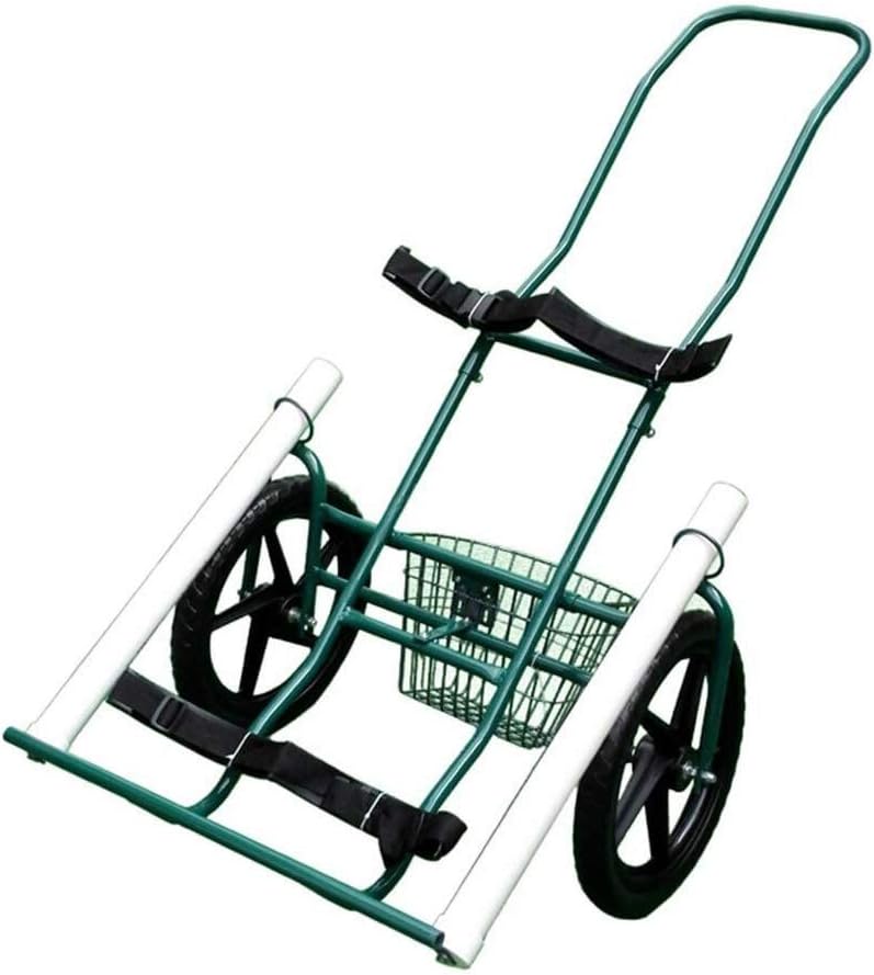 BZLLW Golf Push Cart,2 Wheel Folding Golf Trolley Golf