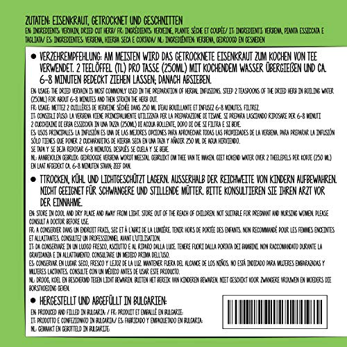 Alpi Nature Eisenkraut Tee 250g, Eisenkraut getrocknet und geschnitten, Verbena officinalis â Bild 4