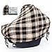 Breastfeeding Nursing Cover Scarf - Rayon/Spandex Jersey Knit Super Soft Stretchy Breathable Lightweight Nursing Poncho, Carseat Canopy & Baby Car Seat Cover. FREE Matching Pouch By Chuckle & Cuddle