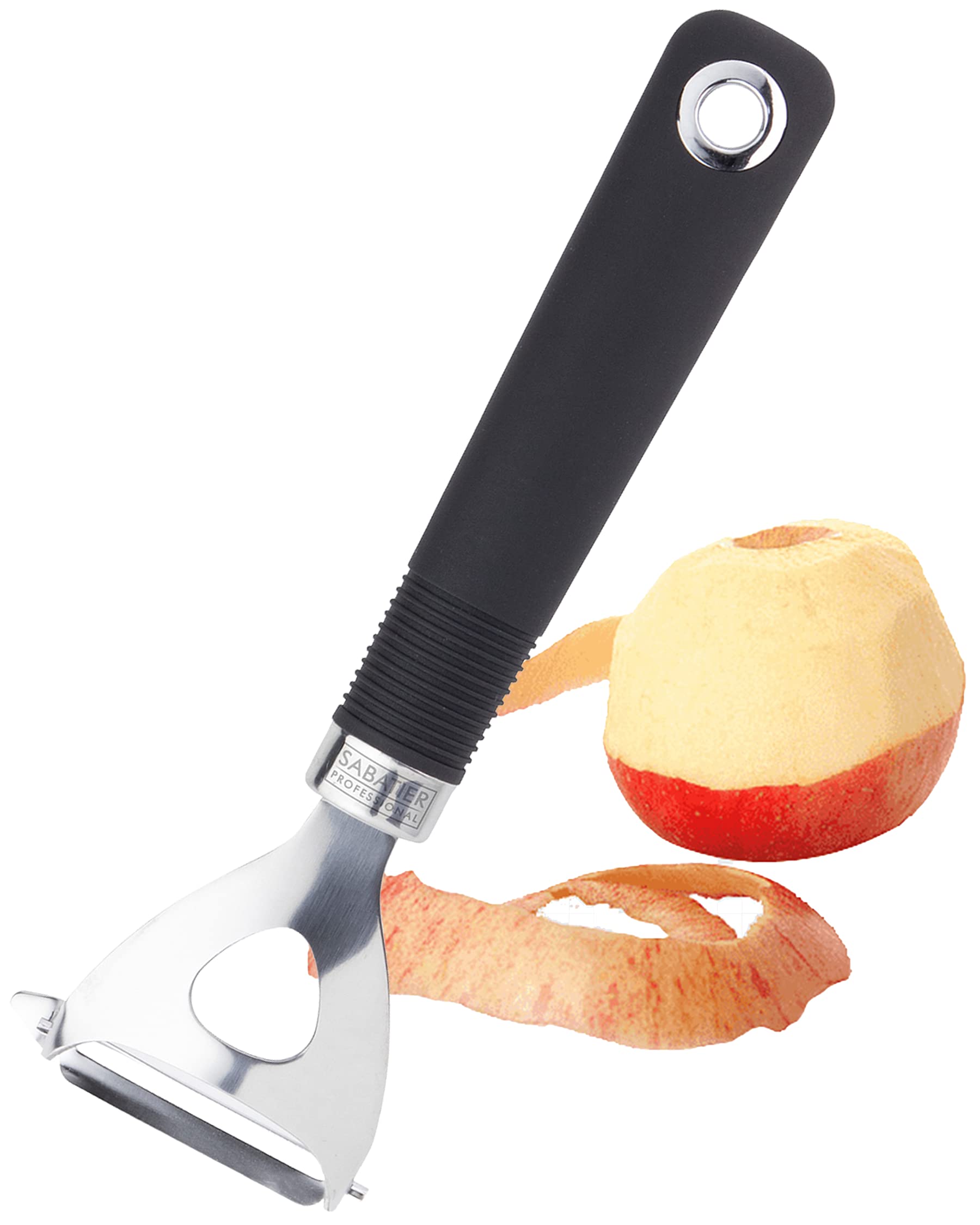 Sabatier Professional Stainless Steel Vegetable Y Peeler - Glides Effortlessly. for Potatoes & Apples. Peels Carrots, Courgette & Cucumber into Ribbons. Shaves Cheese & Chocolate. 25 Year Guarantee.