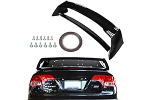 PROMOTOR Rear Trunk Spoiler for Honda Civic 2006-2011 4DR Sedan Mugen Style RR Trunk Wing Spoiler (Glossy Black)