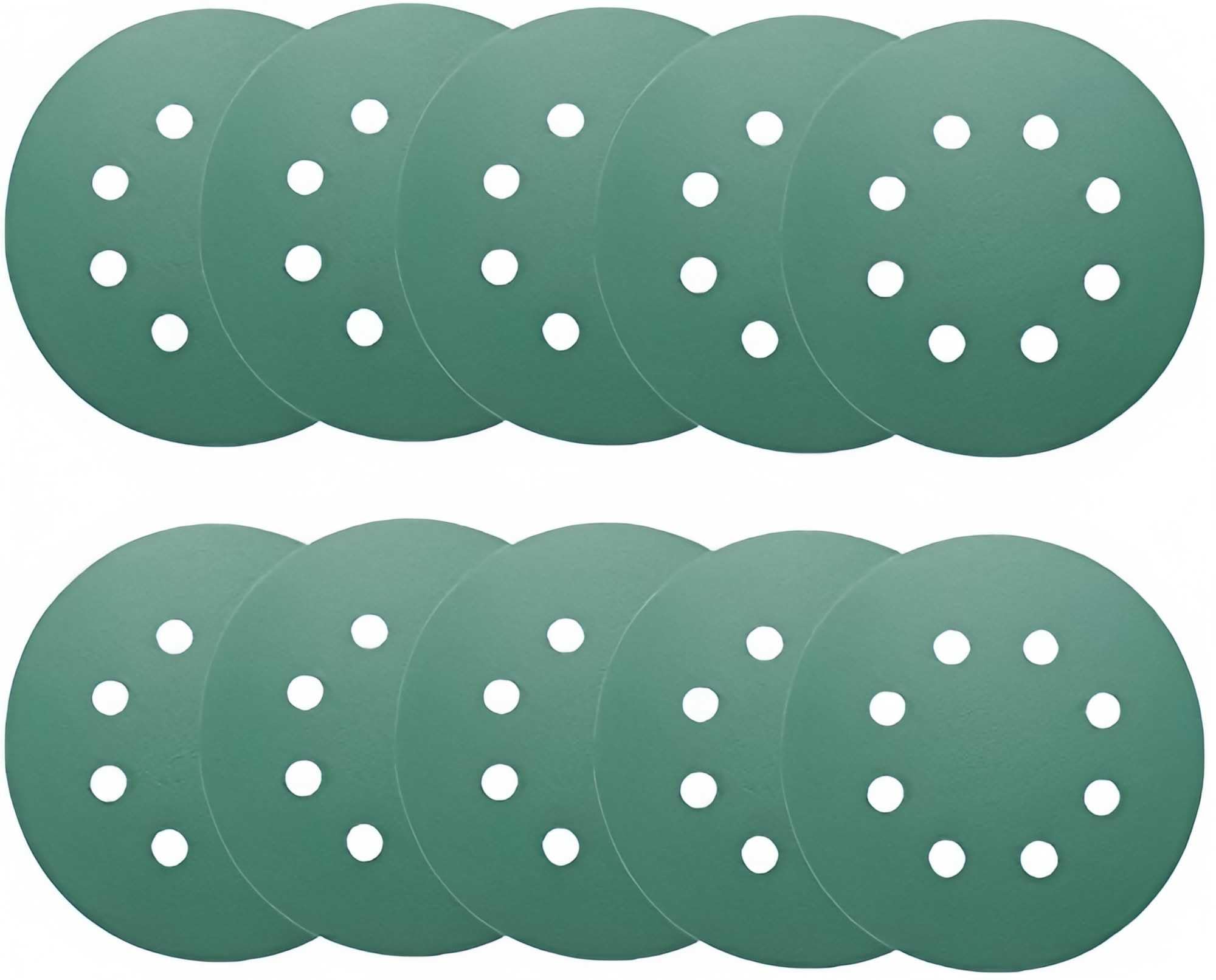 10Pcs Sanding Discs 800 Grits 125mm(5 Inch) Hook and Loop 8 Holes Sandpaper Assorted for Orbital Sander