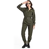 Tipsy Elves Pilot Halloween Costume - Easy Halloween Costume for Women - Classic Women's Adult Halloween Onesie