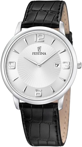 FESTINA F6806/1 - Reloj de Caballero de Cuarzo, Correa de Piel Color Negro