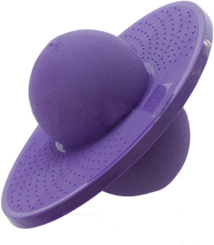 Bounce Ball,Sports Balance Platform Fitness Balls,Jump All The People, Explosion-proof Thickening Adult Children Jumping Ball Inflatable Bouncing Toys, Weight Loss Fitness Products—Jree Ash (Purple)