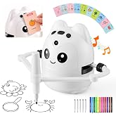 Drawing Robot for Kids, Touch Recognition Design,150 Cards Montessori Educational Toy for Ages 3 4 5 6 7 8 Boys &amp; Girls