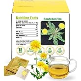 Soilmount - Dandelion Tea - |Dandelion Leaves|pu gong ying|蒲公英| - Pure Herbal Tea - Natural, Organic, Non-GMO, Clean Ingredients, Caffeine Free (18 Tea Bags, Box 1)