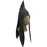 Uyecos Medieval Coif Cap Thrace Warrior Hood Cowl with Ear Flaps Halloween Cosplay Arming Cap Costume Accessories