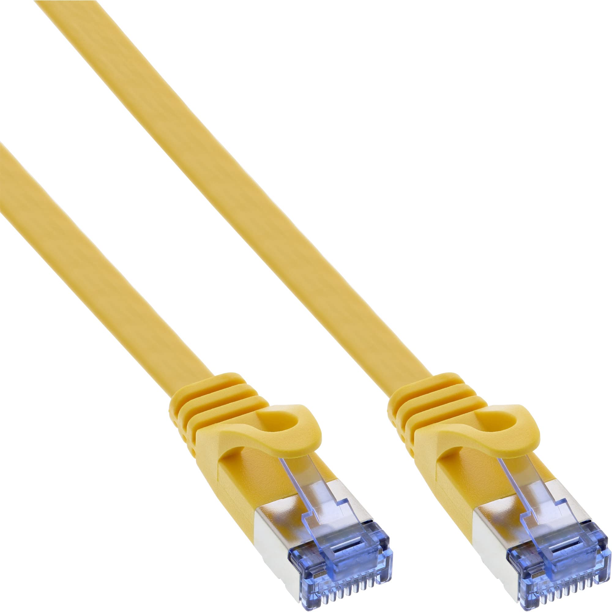 InLine 71803Y Patch Cable Flat U/FTP Cat6A Yellow 3m