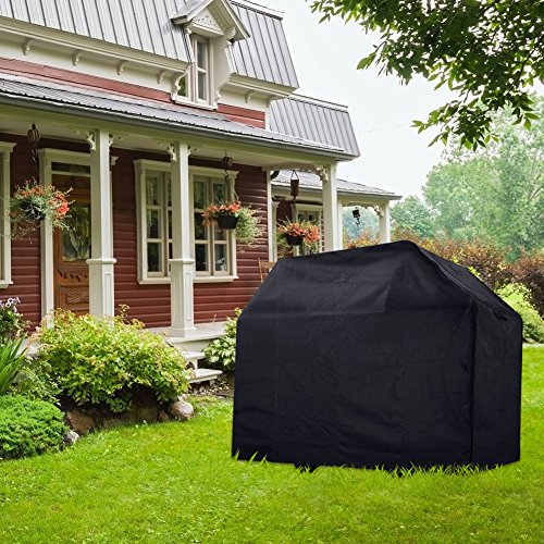 Nasharia Grill Cover,Waterproof BBQ Cover with Sealed Seam,Heavy Duty Waterproof Barbecue Gas Grill Cover for Most Brands of Grill, Special Fade and UV Resistant Material, Waterproof Weather Resistant