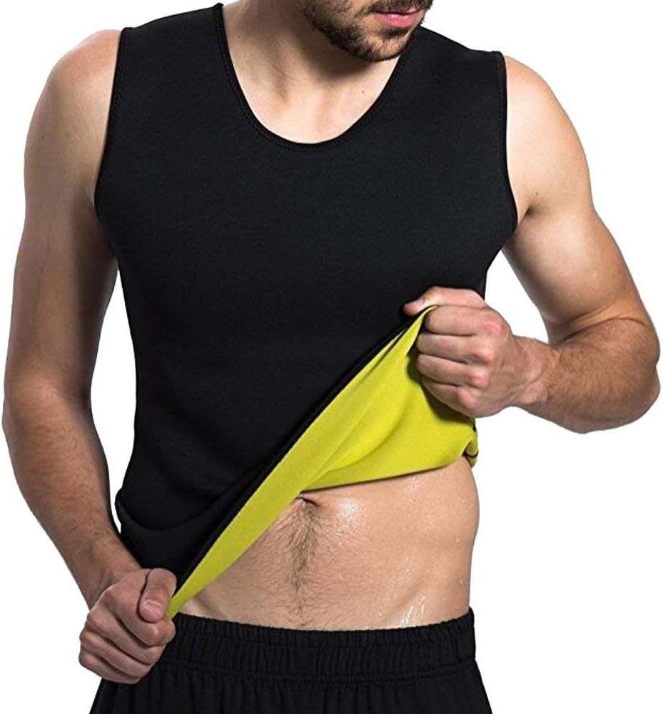 Youkap Men's Compression Shirt Slimming Vest Warm Instant Weight Loss Belly Fat Love Handles Remover Body Shaper