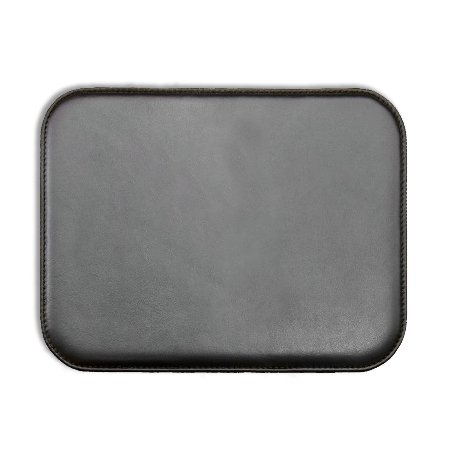 Mouse pad in 100% genuine full-grain leather - Handmade in Italy by Expert Artisans - Soft surface and internal padding - Black