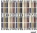 Kenz Laurenz 100 Hair Ties No Crease Ribbon Elastics Ouchless Ponytail Holders Hair Bands (100 Hair Ties-Neutral Tones)