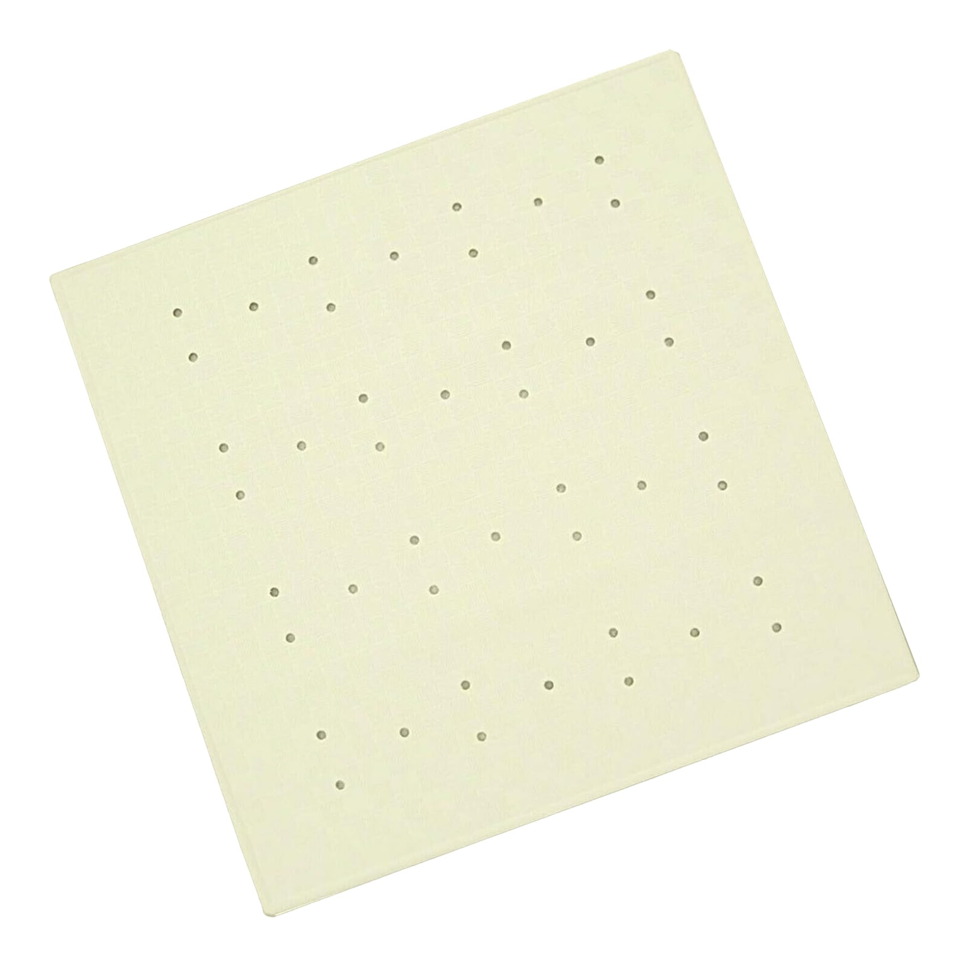 Blue Canyon Nonslip Antibacterial Rubber Shower Mats, Quick Dry Bathmat for Shower with Suction Pads & Drain Holes, Mould Resistant Bathroom Accessory, Durable Bath Rug Runner 53x53 cm – Cream