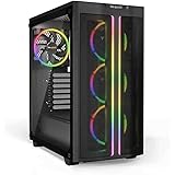 be quiet! Pure Base 500 FX Black, Mid Tower ATX case, ARGB, 4 pre-Installed Light Wings PWM Fans, Tempered Glass Window - BGW