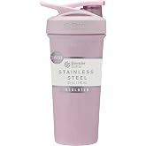 BlenderBottle Sport Sleek Stainless Steel Shaker Bottle 25 oz Stripes