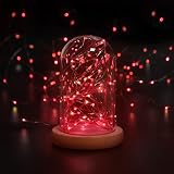 cshare Valentines Lights 50 LED 5m Battery Fairy String Red IP65 Waterproof view 5