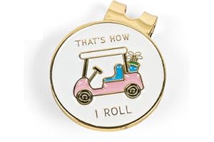 Birdie Girl Women's Golf Ball Marker Hat Clip, Magnetic Golf Ball Marker, Golf Bag Accessories