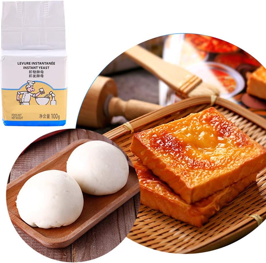 Levure Seche Active Levure De Boulanger Fournitures De Cuisson Haute Tolerance Au Glucose Fournitures De Cuisine Levure De Boulangerie Pour Pain Gateau Muffin Levure A Pain Haute Capacite 100g Cuisine Et Maison