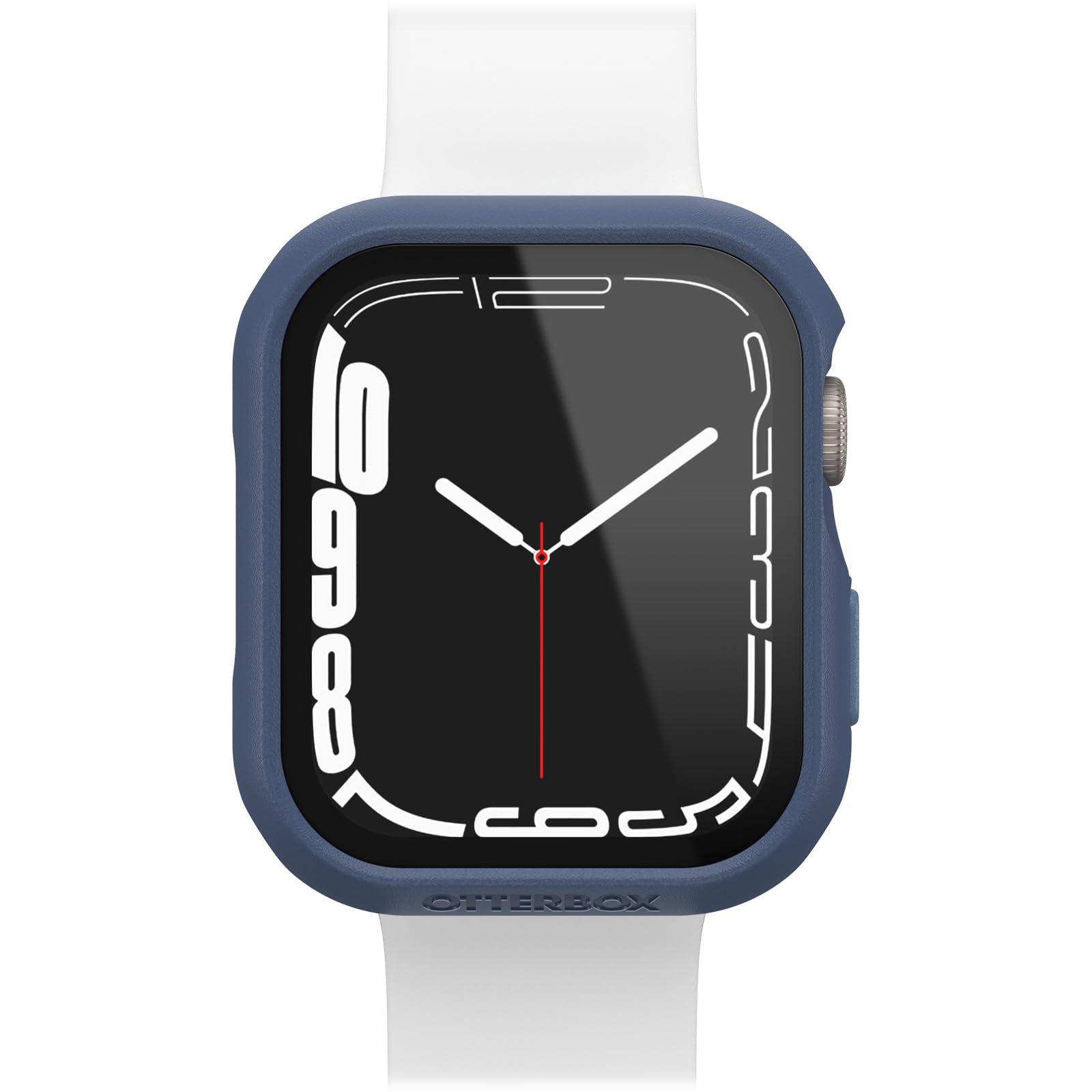 OtterBox Eclipse Watch Bumper with Integrated Glass Screen Protector for Apple Watch Series 9/8/7 - 45mm, Tempered Glass, Shockproof, Drop Proof, Sleek Protective Case, Dark Blue