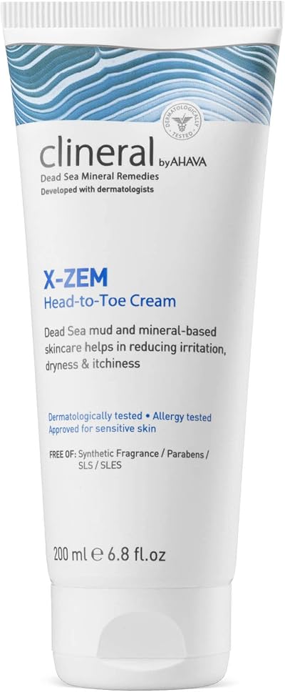 AHAVA Clineral X-ZEM Head to Toe Cream 200ml Body Face Dry Itchy Skin Relief