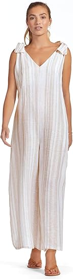 vitamin a linen jumpsuit