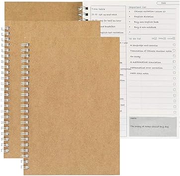Time Management Manual Daily Planner Notepad To Do List Pad Brown Kraft Cover 100 Pages 50 Sheets 190 X130mm Achieve Your Goals Improve Things To Do Today Pack Of 2 Amazon Co Uk Office Products